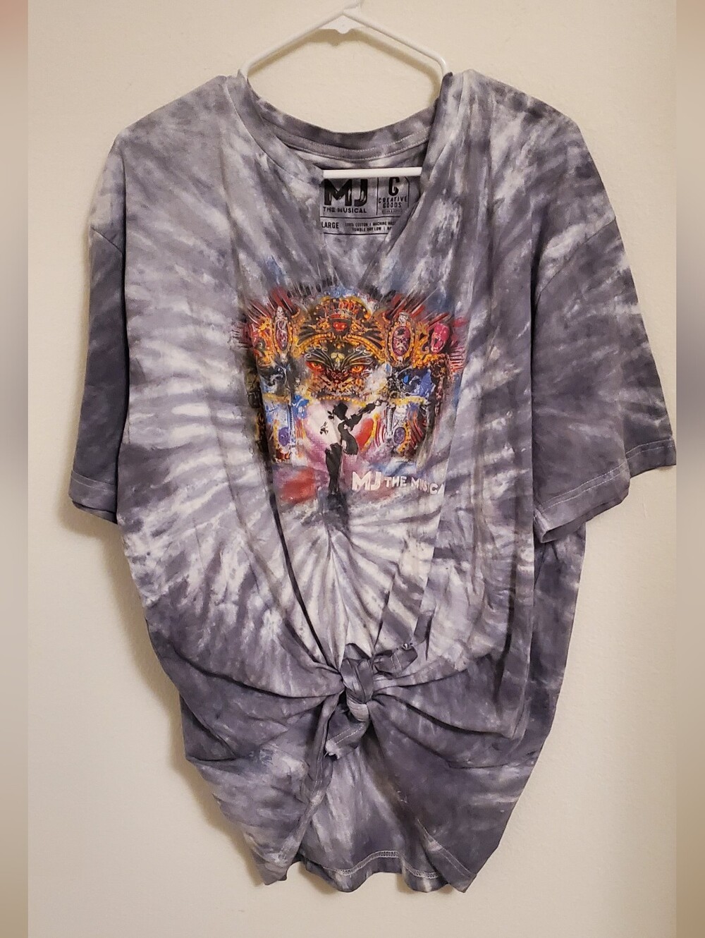MJ The Musical Tie-Dye Graphic Tee Size 2X READ DESCRIPTION